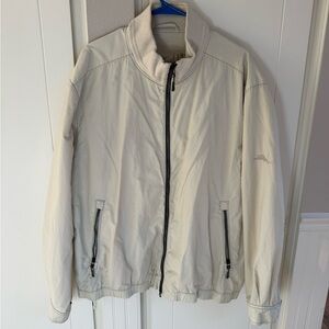 Tommy Bahama Men's Cream Windbreaker